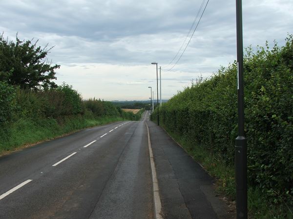 Image, UK, England, Derbyshire, the road at the North West part of the Shirebrook to Upper Langwith