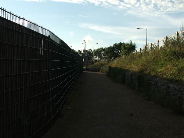 Image, UK, England, Notts, public foot path between Warsop Vale and Shirebrook