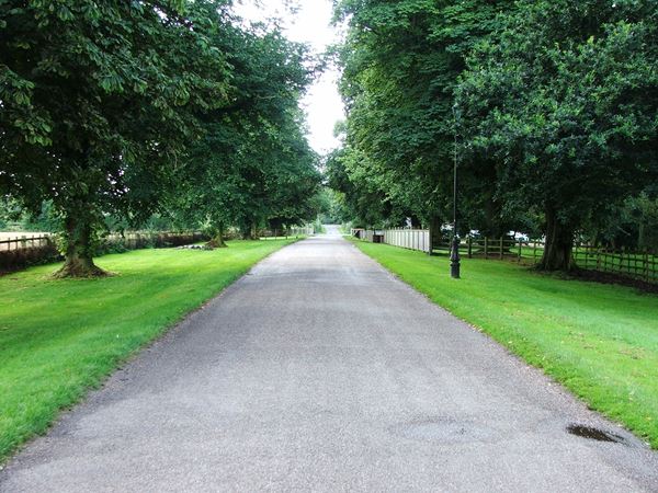Image, UK, England, Notts, Welbeck Abbey, Robin Hood Way from Main Gates Lodge to Deer Park