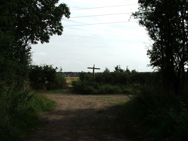 Image, UK, England, Notts, public foot path from the River Maun to Clipstone Drive